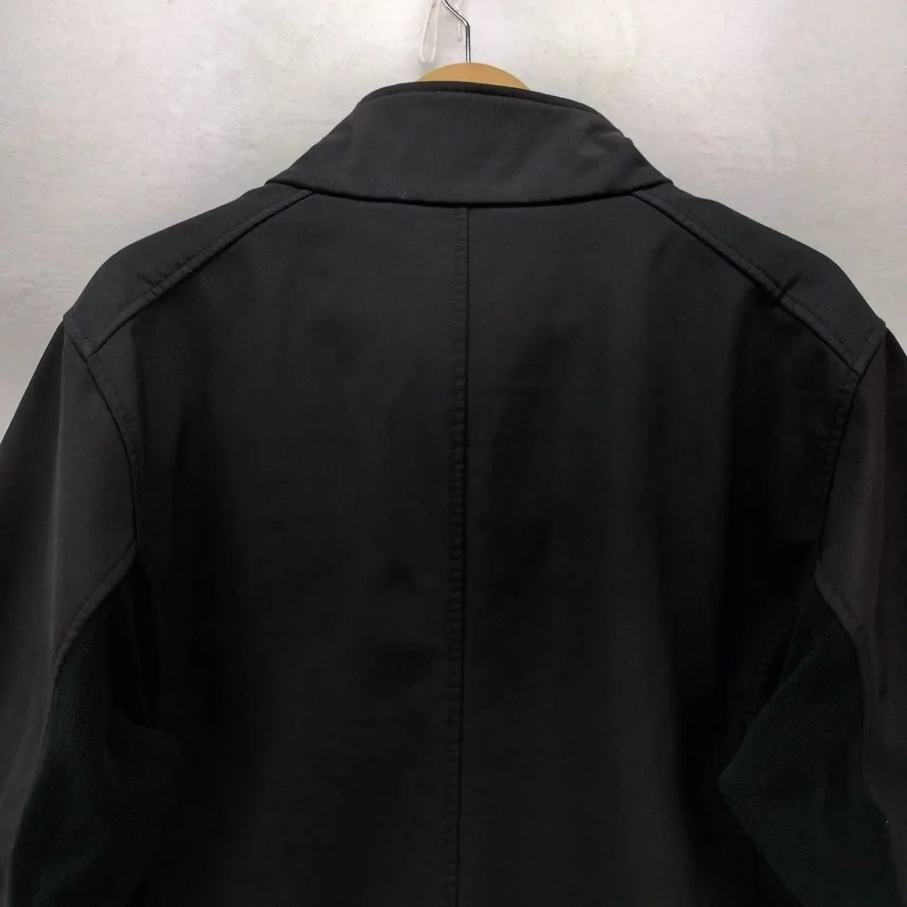 Reebok Jacket Mens 2XL Black Full Zip Playshield Soft Shell Performance Stretch
